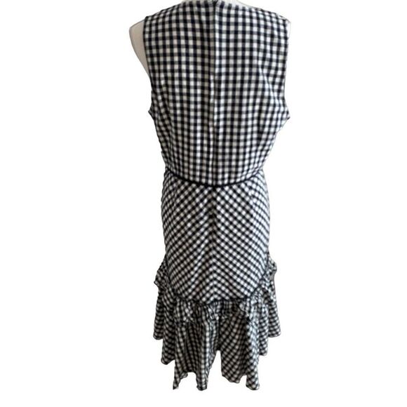 TOME Collective Gingham Ruffle Hem Dress Size 14 - Picture 7 of 9